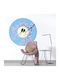 Wall Sticker Birds On The Blooming Almond Tree 140x140cm