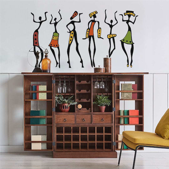 Аυτοκόλλητο за стена Фигури African Style 145x80см