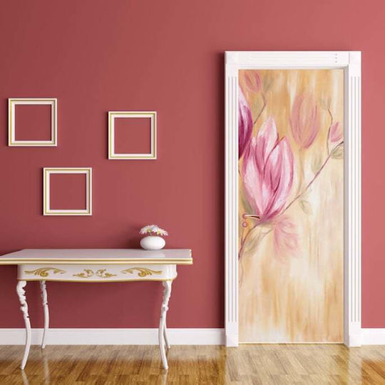 Стикер Врата Hand Painting Цвете 70x210см