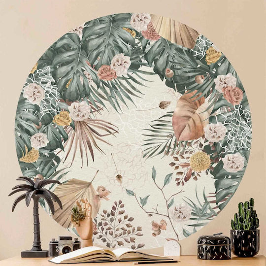 Wall Sticker Dried Flowers Ferns 70x70cm