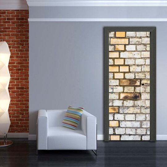 Αυτοκόλλητο Πόρτας Brick Surface 90x220cm