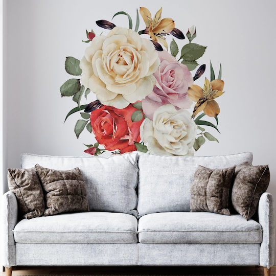 Wall Sticker Beautiful Bouquet 100x95cm