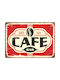 Διακοσμητική Πινακίδα "cafe Bar" 30x21