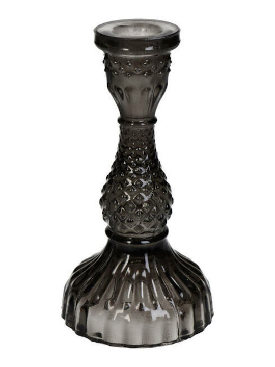 Glas Kerzenhalter 8,5×16 cm Schwarze