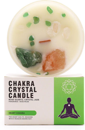 Αρωματικό Κερί Chakra Crystal Candle Heart Chakra 360g Αρωματικό Κερί Chakra Crystal Candle Heart Chakra 360g