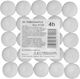 Set 50 Pieces Decorative White Tealight Candles 230.018.0001.02
