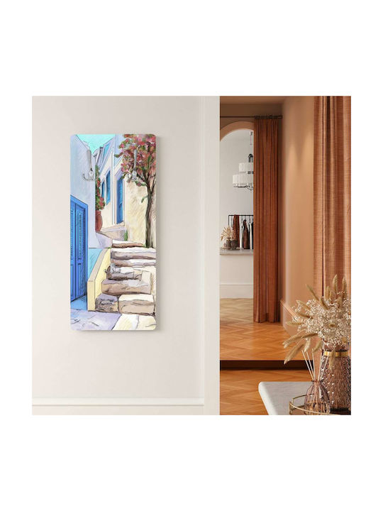 Artistic Wall Hanger Path on the Island 40x90cm 16mm UV Print Nickel Hanger Marine Plywood