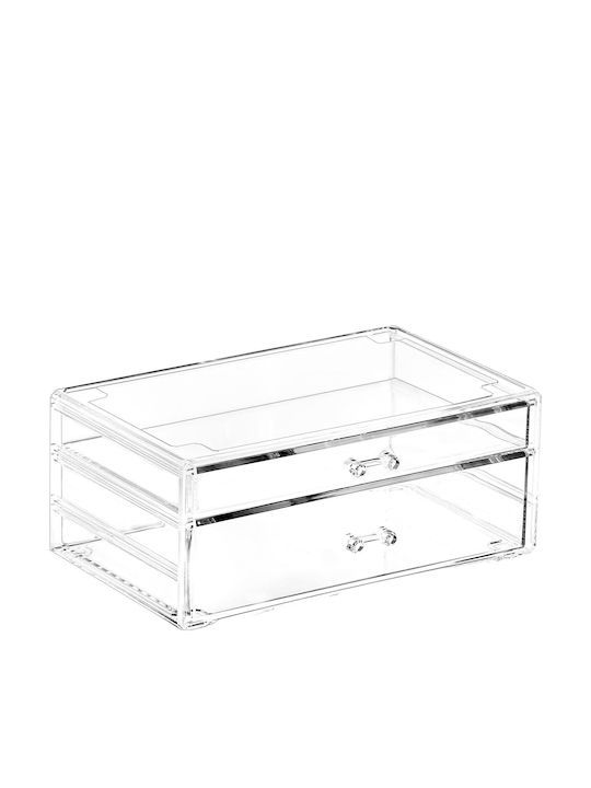 Μπιζουτιέρα Διαφανή Πλαστική 15x12x11cm Feel Home