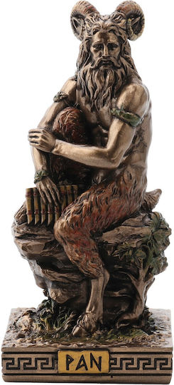 Veronese Miniatur-Pan Statuette 8,5cm Elektolyse Bronze