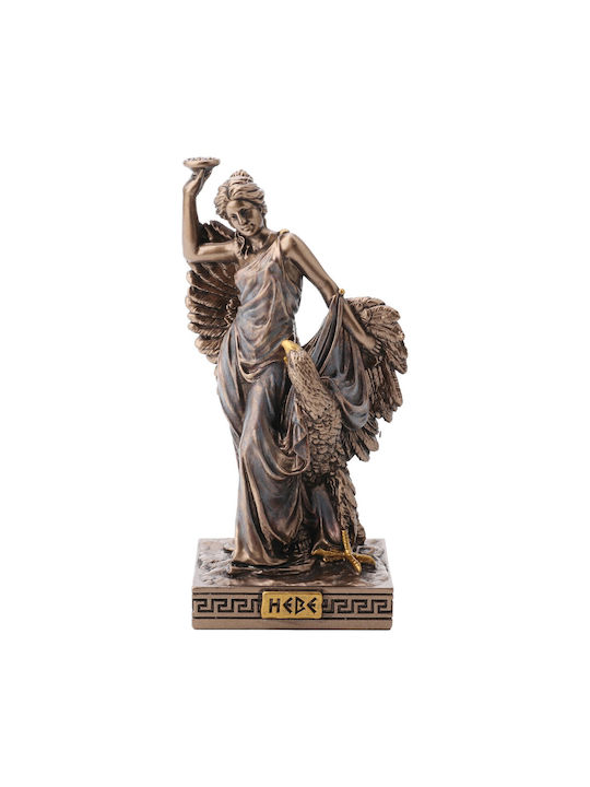 Ήβη Miniatură Statuetă 9cm Electroliză Bronz Veronese
