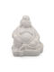 Sculptură Handmade Buddha Alb 9cm Handmade În Grecia