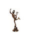 Hermes God Statue Electrolysis Bronze Veronese 19.5cm X 11.5cm X 37.5cm