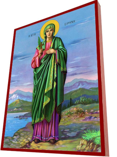 Agia Irene – Imagine Clasică Bizantină Icoană Căramizi Rîga 19cm
