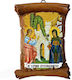 Heiligenikone Heilige Irini Chrysovalantou Keramik Papyros Wand 13cm