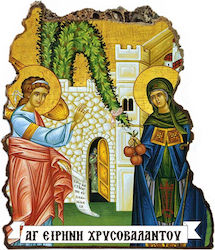 Saint Icon of St. Irini Chrysovalantou – Table Artificial Stone 20cm