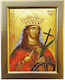 Saint Catherine Gold Wooden Icon 29cm