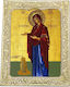 Heilige Maria Ältere Frau Weiße Rahmen Alabaster 32cm