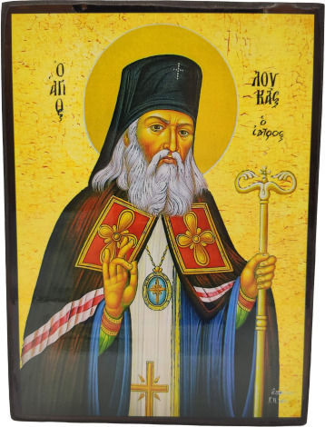 Εικονα Αγιος Λουκας Ο Ιατρος Ξυλινη 25x18