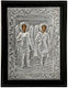 Image of Archangels Michael and Gabriel 19x24 Made of Noble Metals Has Undergone Special Treatment Remains Unchanged Over Time