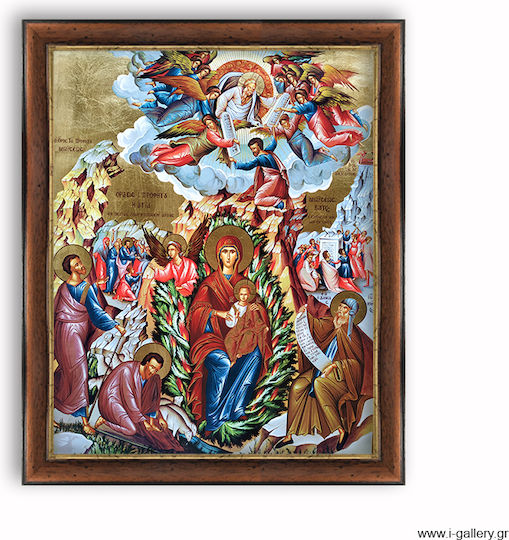 The Unburnt Bush Iconography Frame 38x46 Cm