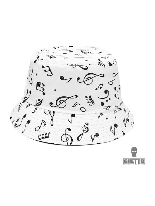 Double Υφασμάτινo Ανδρικό Καπέλο Στυλ Bucket Μαύρο