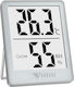 Doqaus Digital Innenraumthermometer & Hygrometer Hochpräzise 5s Schnelle Aktualisierung Hellgrau Hm1
