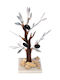Decor Pentru Masă Mărțișor Metalic Argintiu 25cm Nr.3