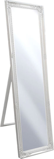Καθρέπτης με Λευκό Ξύλινο Πλαίσιο 160x40cm