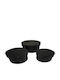 Cutii Decorative Oval Set 3 Bucăți Jcg 604 Din Piele Ecologică