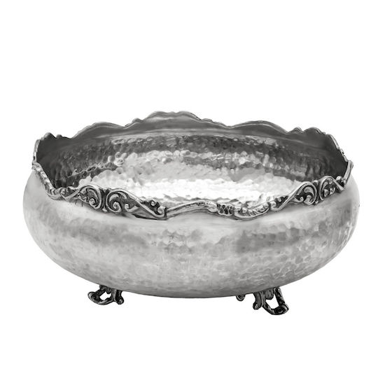 Silver Bowl 14x14x6.5cm Mpo00346