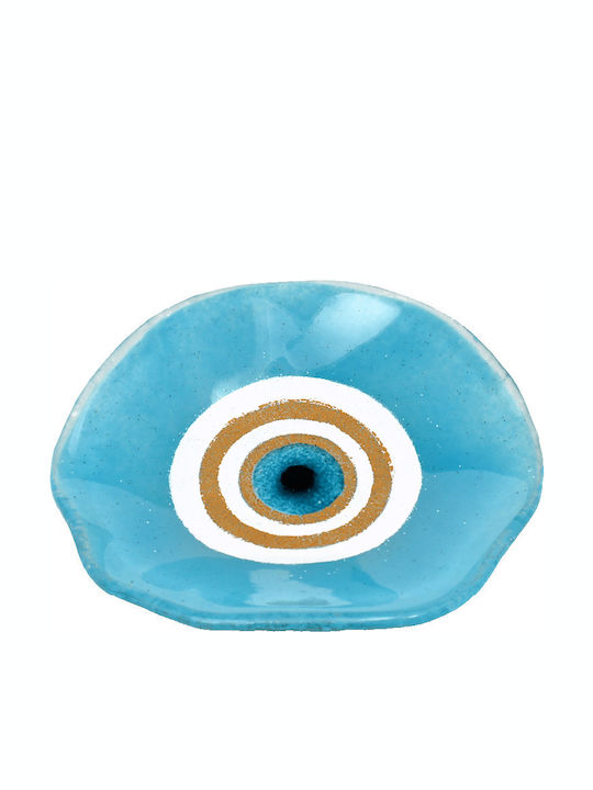 Platou Decorativ Sticlă ''καλλίστη'' Ochi Albastru 15cm
