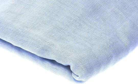 Gauze Fabric Simple 150x10m Light Blue
