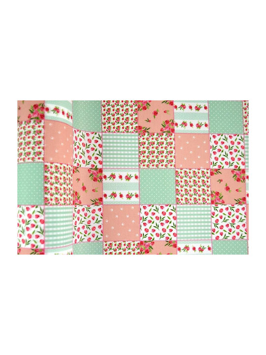 Microfiber Fabric Spring Patchwork Green 72 Cm X 5 M