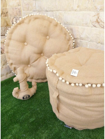 Bodenkissen 60x60x10 Natural Home Jute