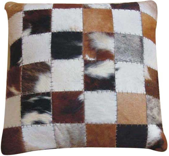 Jgs S.a Калъф за Възглавница Matador Small Block Cushion-026 Бяла Кафява Лента 45x45см