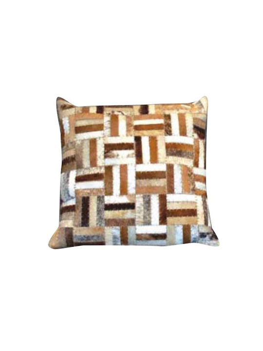 JGS S.A. Decorative Pillow Case Sg-85 Cushion-037-40 Beige Brown Vachette 40x40cm