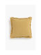 Zierkissen 100% Baumwolle 45×45 Gelb