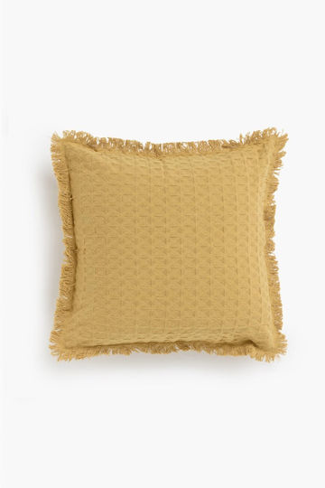 Zierkissen 100% Baumwolle 45×45 Gelb Zierkissen 100% Baumwolle 45×45 Gelb