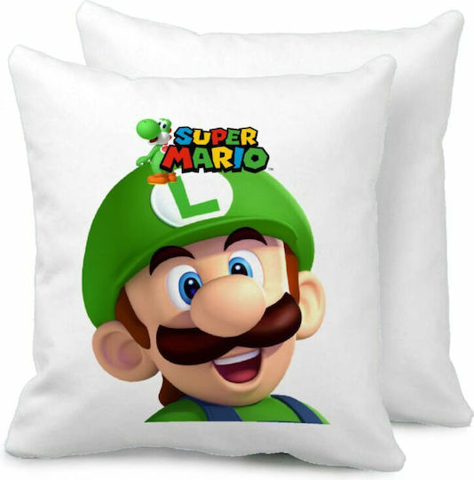 Super Mario Luigi Sofa Cushion 40x40cm Filling Included