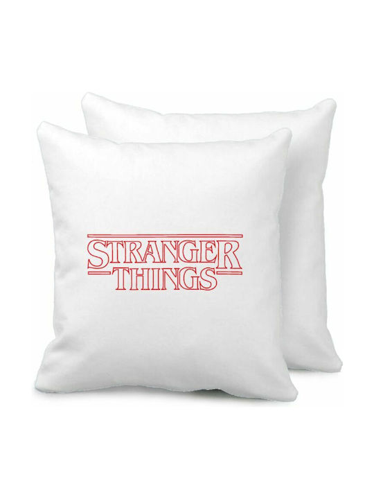 Stranger Things Logo Throw Pillow Sofa 40x40cm With Filling