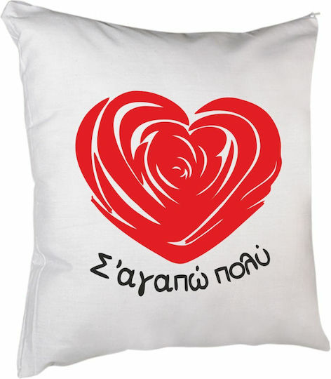 Valentine's Day Throw Pillow Heart Rose 40 X 40 Cm Filling