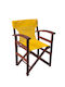 Yellow Perforated Director Chair Fabric Oem Text-yellow