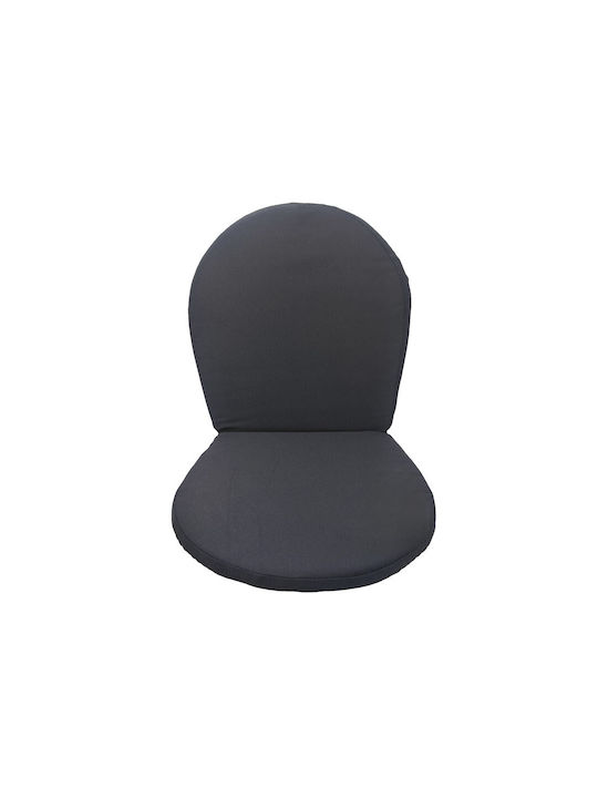 Cushion Metal Chair Black Waterproof Washable Cover 5cm Thickness 45x85x5cm