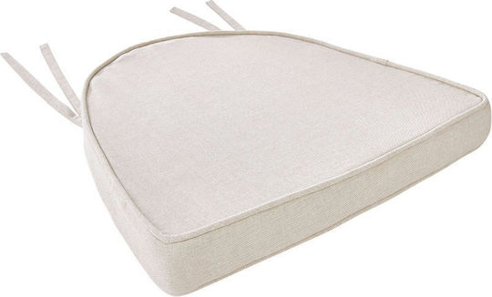 Acacia Springs Gartenstuhlkissen Beige Natürliche 100% Baumwolle Füllung 100% Polyurethan Länge 46 X Breite 40,5 X Höhe 6 Cm