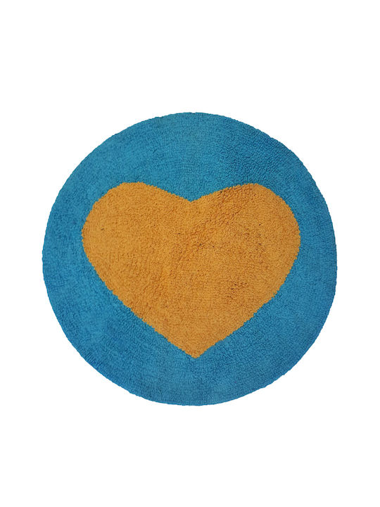 Covoraș De Baie Rotund Heart Cu Două Fețe Diametru 70 Cm