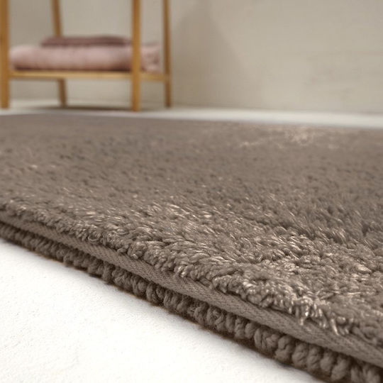Large Bath Mat Fieldcrest Ultra Soft 2.200gsm 69x122 Dark Taupe