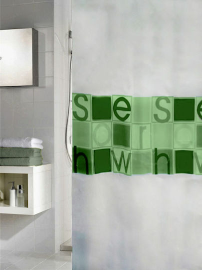 Κουρτίνα Μπάνιου Υφασμάτινη Shower 180x200 Εκ