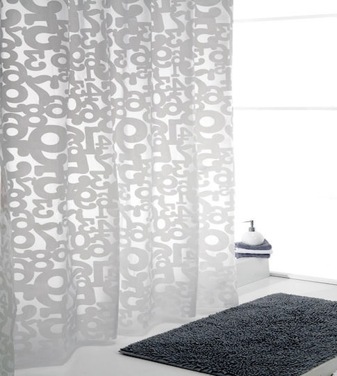 Shower Curtain Numbers 180x200 Ek