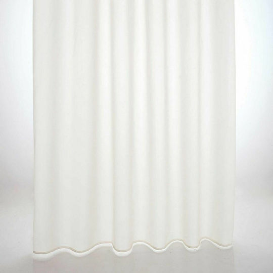 Shower Curtain New Plus 120x200 Ecru