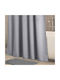 Κουρτίνα Μπάνιου Fieldcrest Linen-look 180cmx200cm Dark Sea